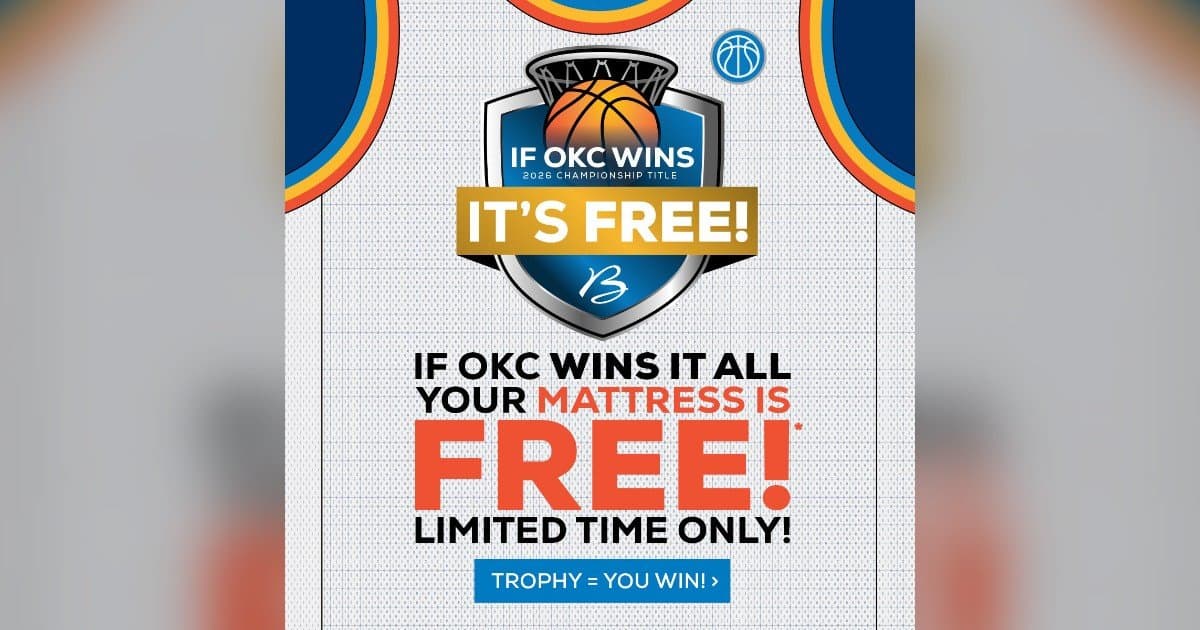 Bob Mills Furniture Offers Free Mattress if Oklahoma City Team Wins Championship