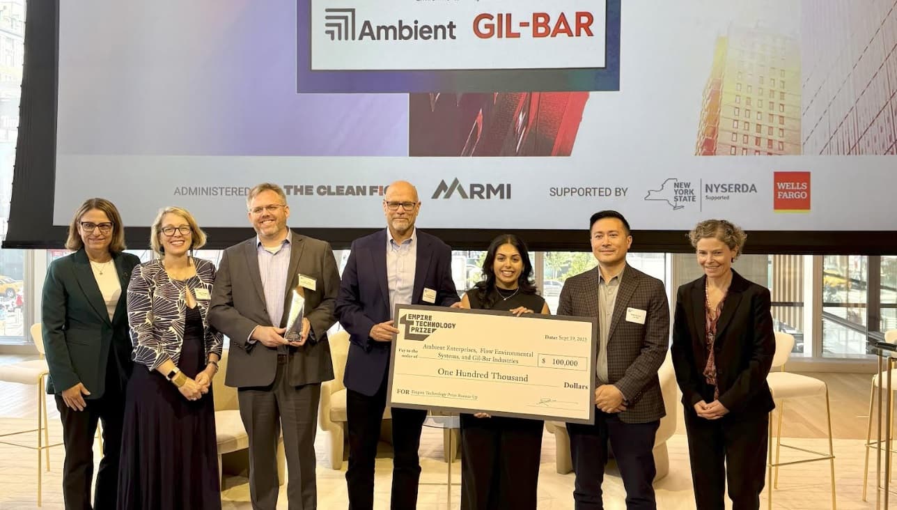Ambient, Gil-Bar, and Flow Environmental Systems Named Runner-Up in $10M Empire Technology Prize