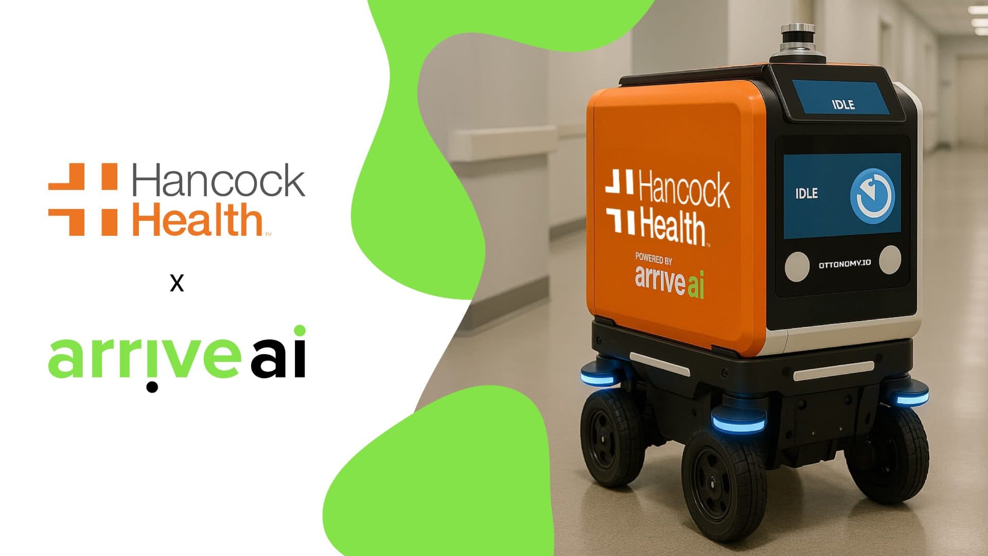 Hancock Health and Arrive AI Launch First Revenue-Generating Robotic Delivery Program at Hospital