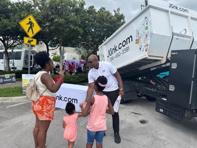 Junk.com Engages Families at Pembroke Pines Touch-A-Truck Event