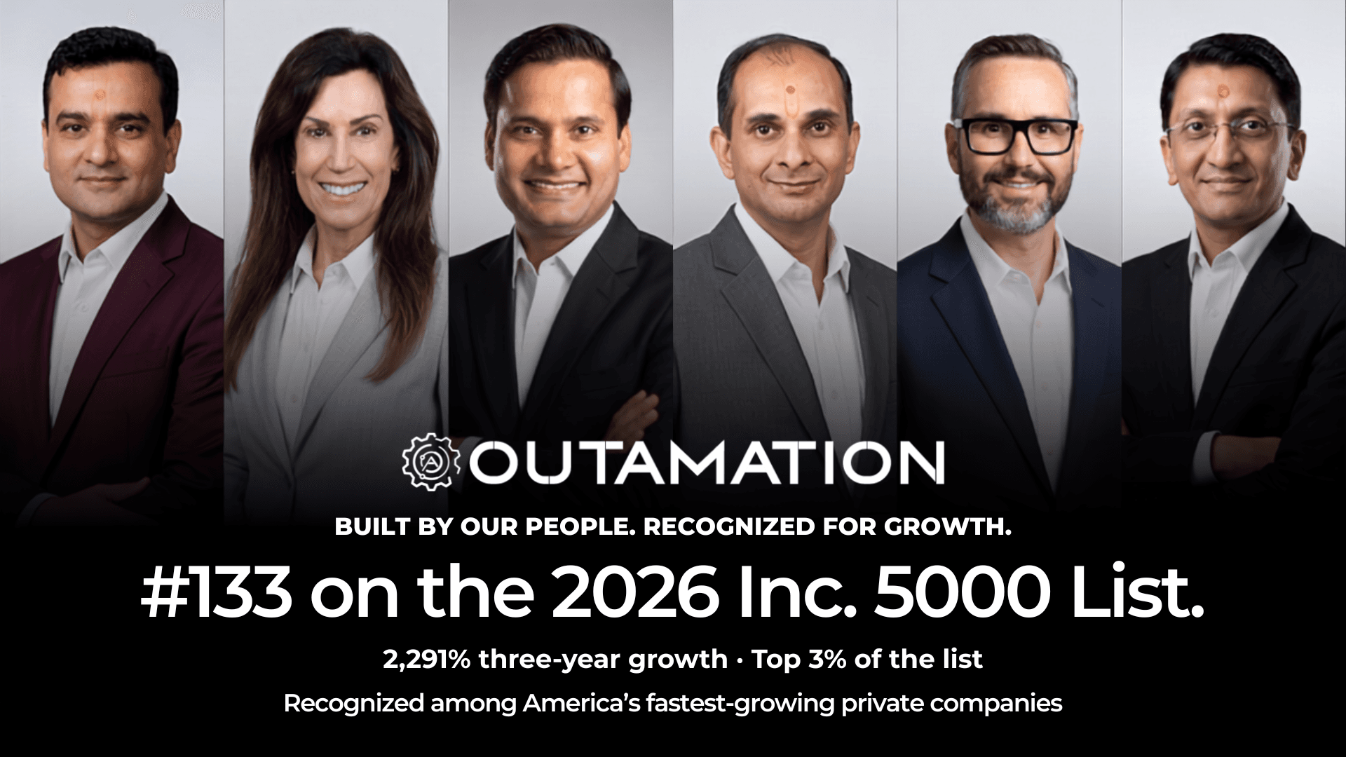Outamation Debuts on 2026 Inc. 5000 at #133, Citing 2,291% Revenue Growth