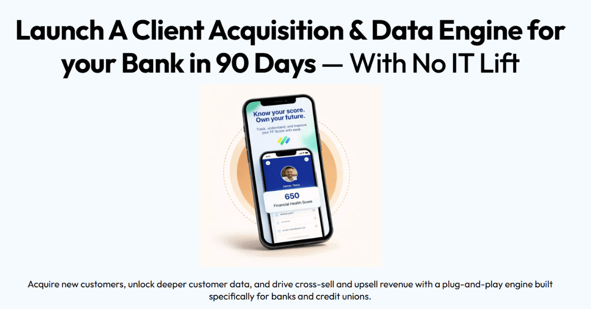Finoveo Launches White-Label Financial Health App to Boost Bank Client Acquisition and Insights