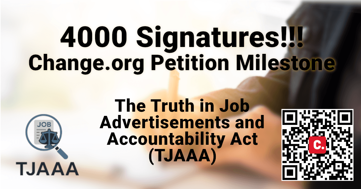 4,000 Americans Back Truth in Job Advertising Act as Congress Engages on 'Ghost Job' Crisis