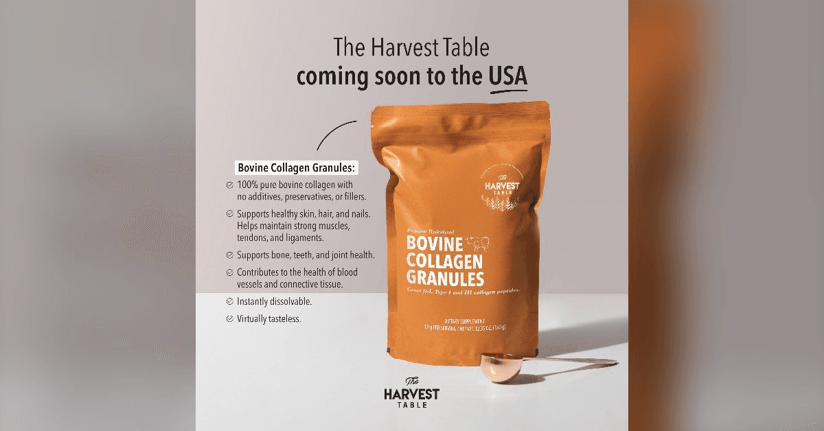 The Harvest Table Plans U.S. Launch of Whole-Food Wellness Products