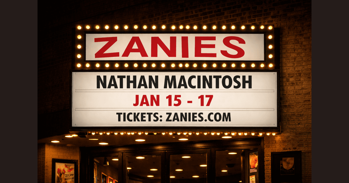 Nathan Macintosh Returns to Zanies Chicago for Five-Show Run January 15–17