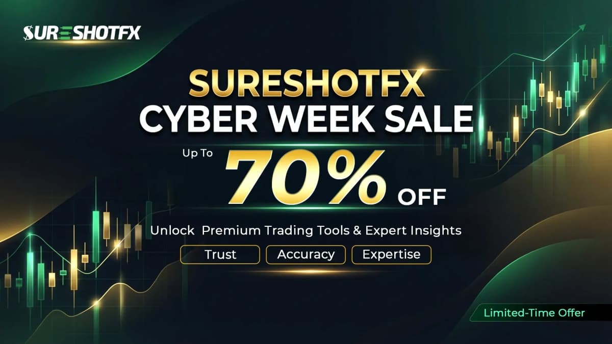 SureShotFX Cyber Week Sale Offers Up to 70% Off on VIP Trading Signals