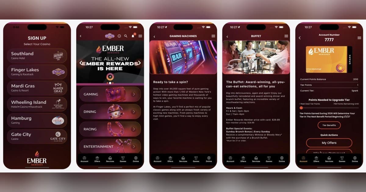 IVOREE and Ember Entertainment Launch Unified Mobile Platform Across Six Properties in Four States