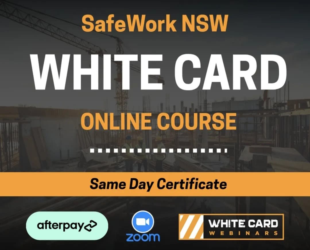 White Card Webinars Simplifies Construction Certification in NSW with Online Training