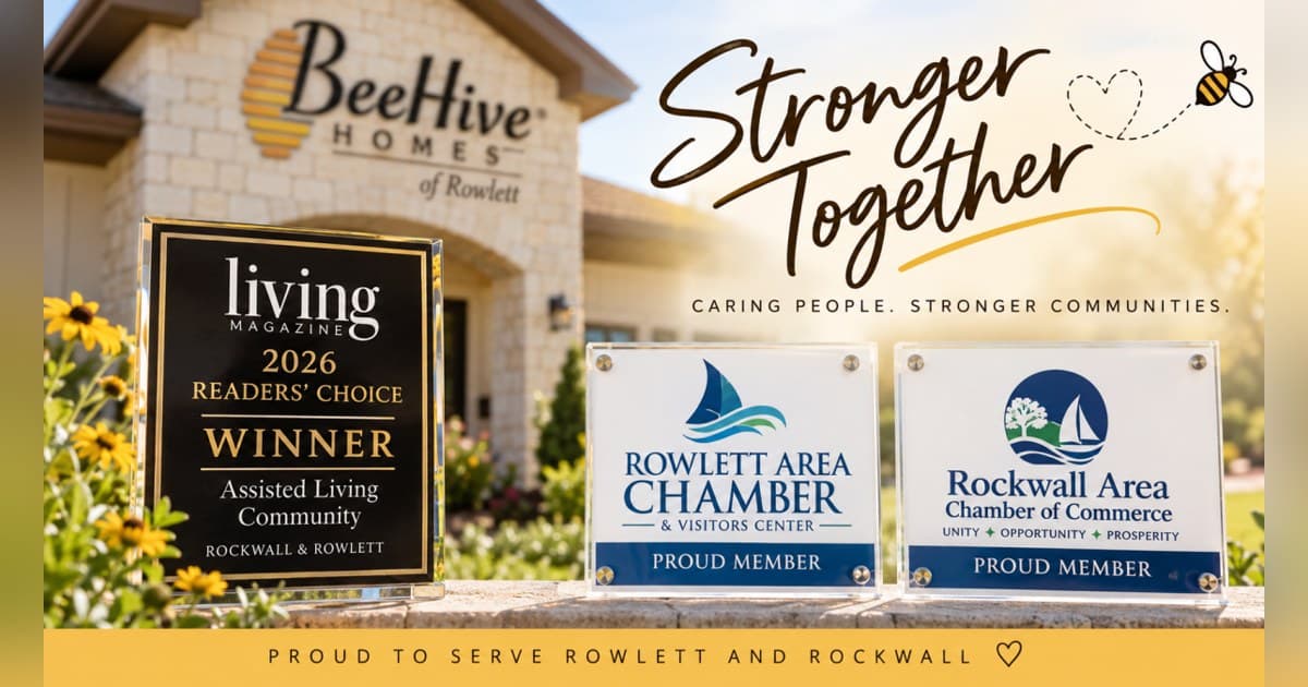 BeeHive Homes of Rowlett Wins Readers' Choice Award for Best Assisted Living Community