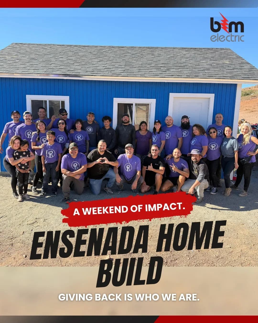 B&M Electric Completes Three-Day Home Build for Family in Ensenada, Mexico