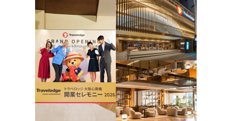 Travelodge Osaka Shinsaibashi Officially Opens, Marking a New Chapter for Travelodge Hotels Asia in Japan