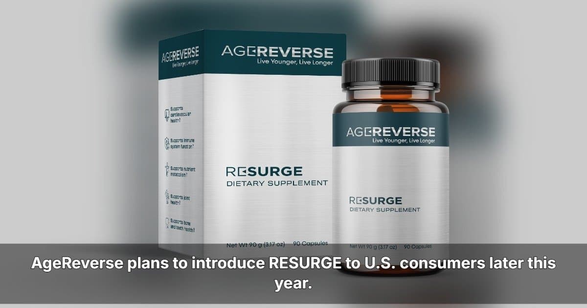 AgeReverse Announces U.S. Expansion as Longevity Demand Grows