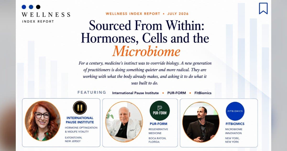 Wellness Index Report Highlights Shift from Supplementation to Working with the Body's Own Biology