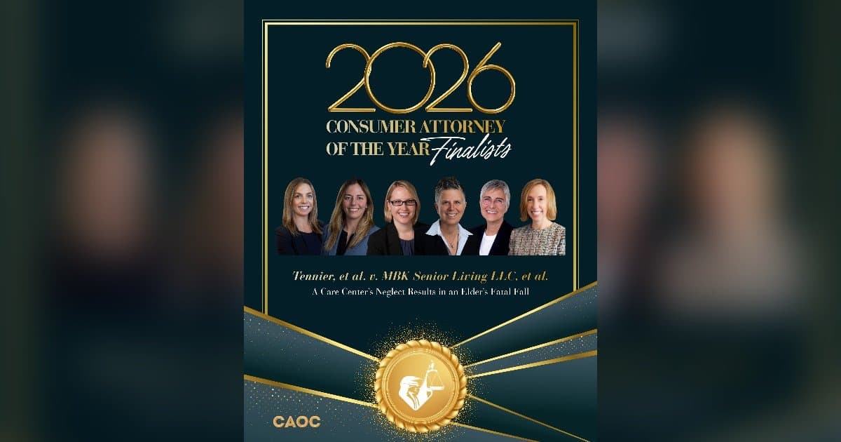 Stebner Gertler & Guadagni's Legal Excellence Earns CAOC Finalist Spots