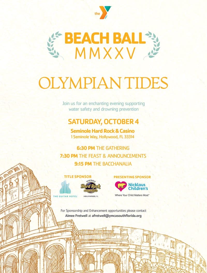 YMCA of South Florida’s Beach Ball 2025 Raises Funds for Water Safety Amid State’s Drowning Crisis