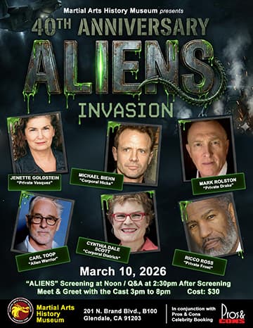 Cast of Aliens to Reunite for 40th Anniversary Event at Martial Arts History Museum