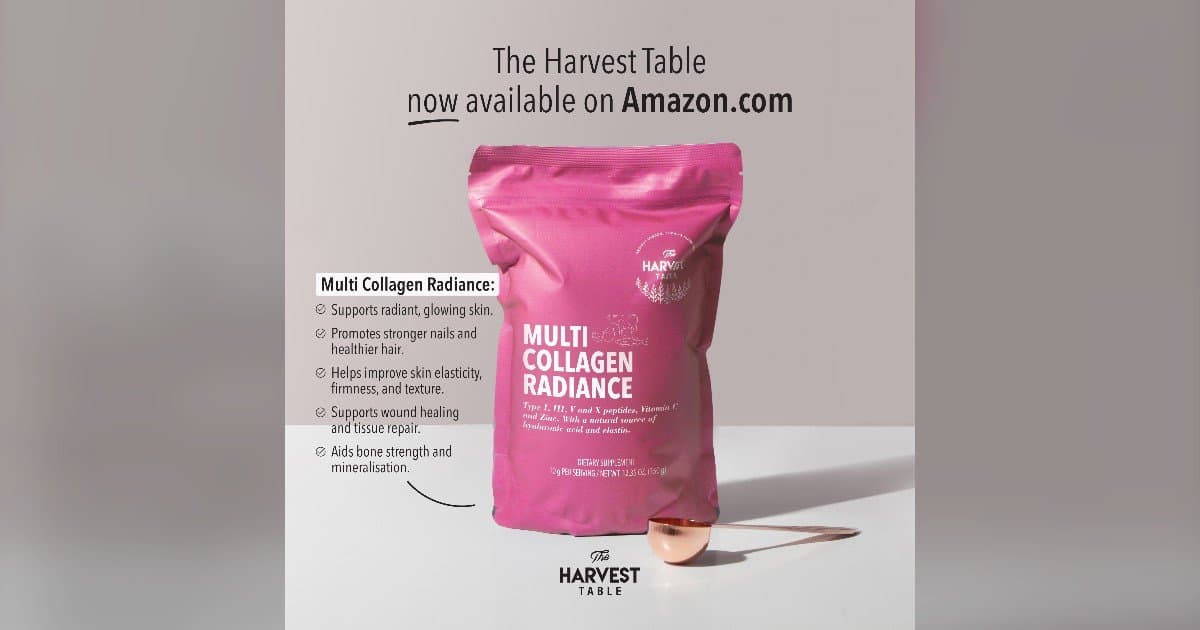 The Harvest Table Launches Multi Collagen Radiance on Amazon, Expanding U.S. Access to Clean-Label Nutrition